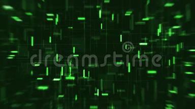绿色抽象未来主义<strong>高</strong>科技动画。